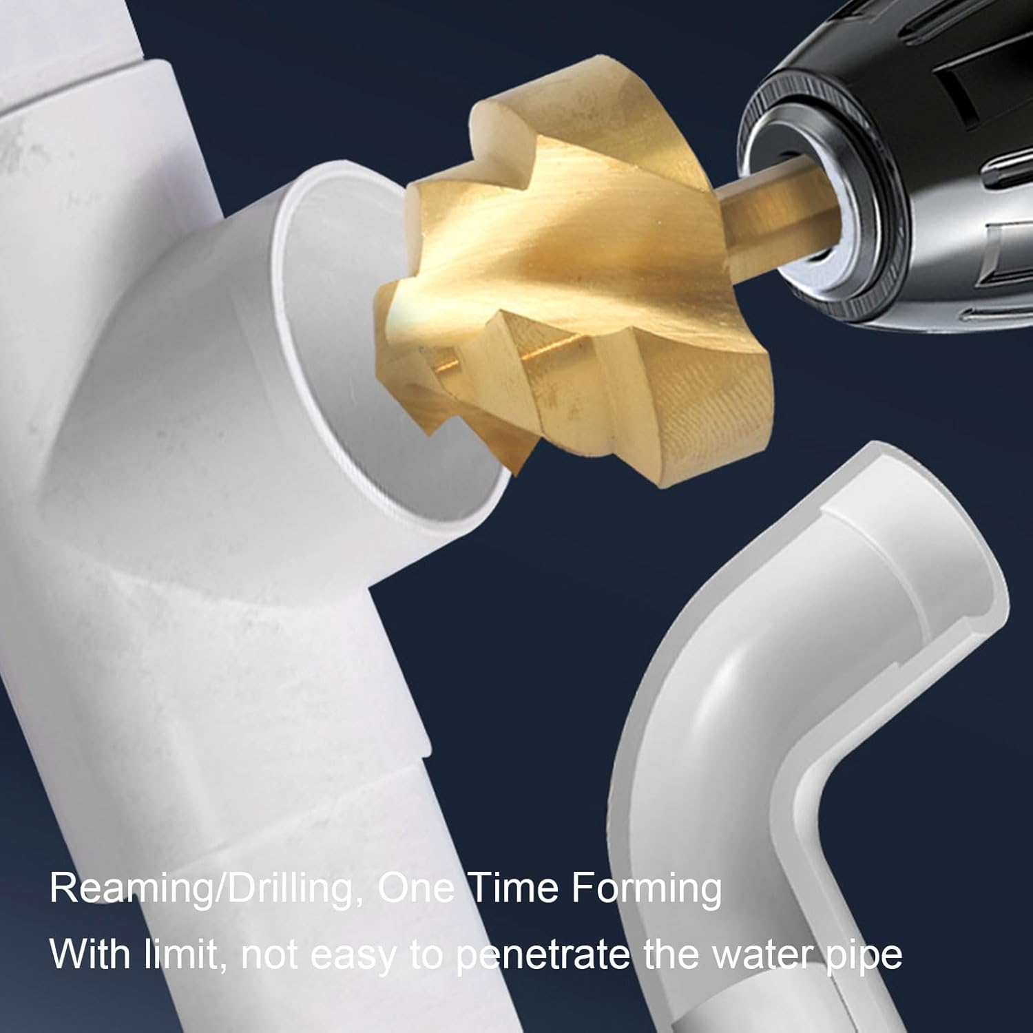 6 Pcs PPR Lifting Stepped Drill Bit Set 20 25 32 40 50 63mm 1/4 Inch Hex Shank Spiral Water Pipe Expansion Drill Bit