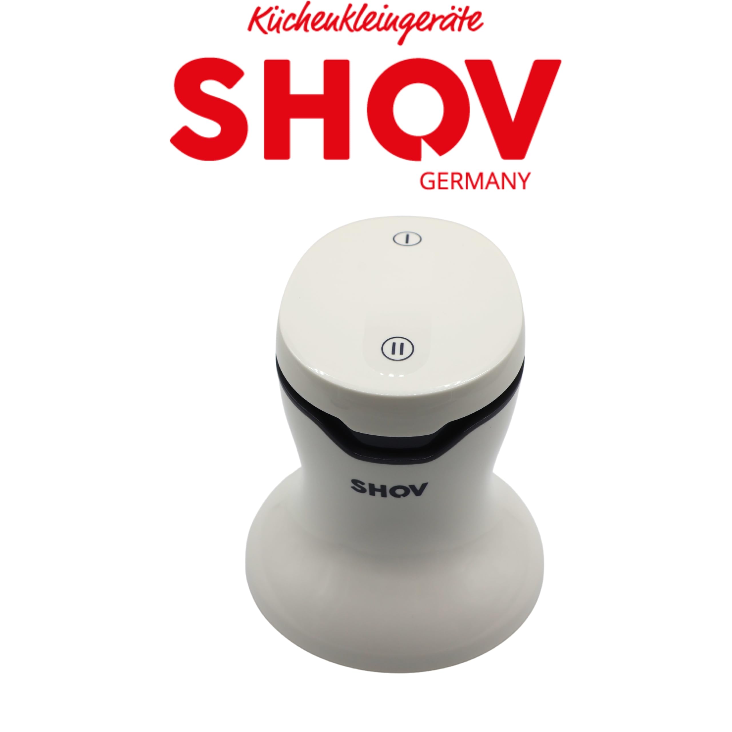 SHOV Mini tritatutto con una sola mano, contenitore in vetro da 700 ml, tritatutto per verdure, frutta, noci e carne