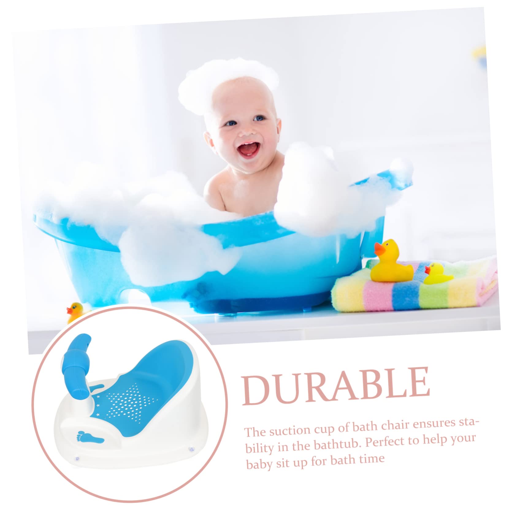 ERINGOGO Asiento de Baño para Bebés Estructura Estable y Soporte Cómodo, Fabricado en Pp y Tpe, Adecuado para Colocar a Niños Pequeños el Baño