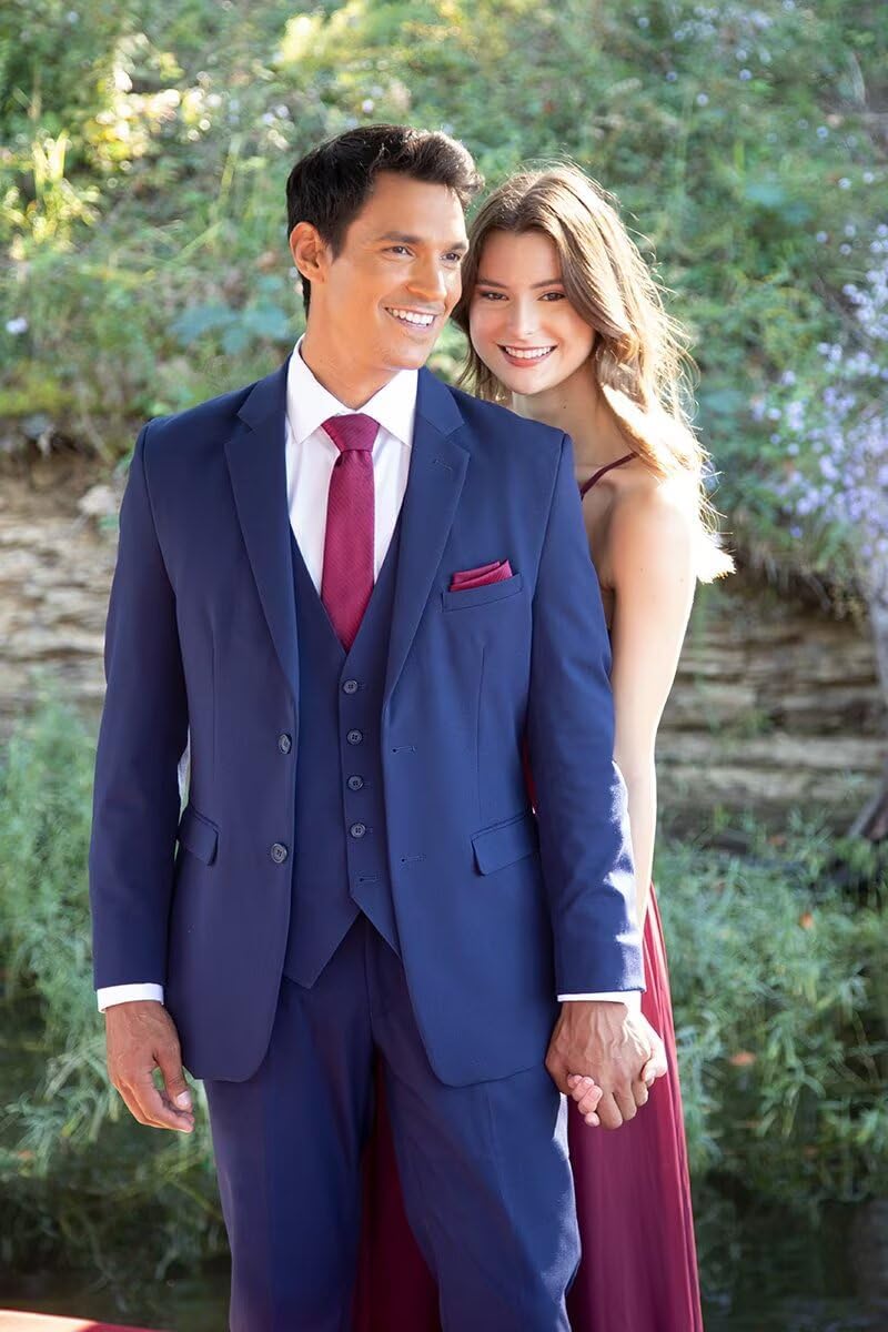 Suits for Men 3 Piece, Mens Slim Fit Tuxedo for Wedding Casual Business Blazer Vest Pants Men Suit Prom Dinner - Image 6