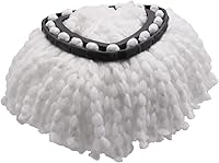 Vista 4 de Paquete de 8 cabezales de repuesto compatibles con la mopa giratoria O-Ceda EasyWring, repuesto de fregona giratoria de microfibra, fácil limpieza