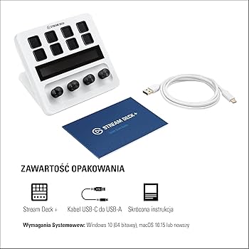 Elgato Stream Deck + White, mikser audio, produkcja na żywo