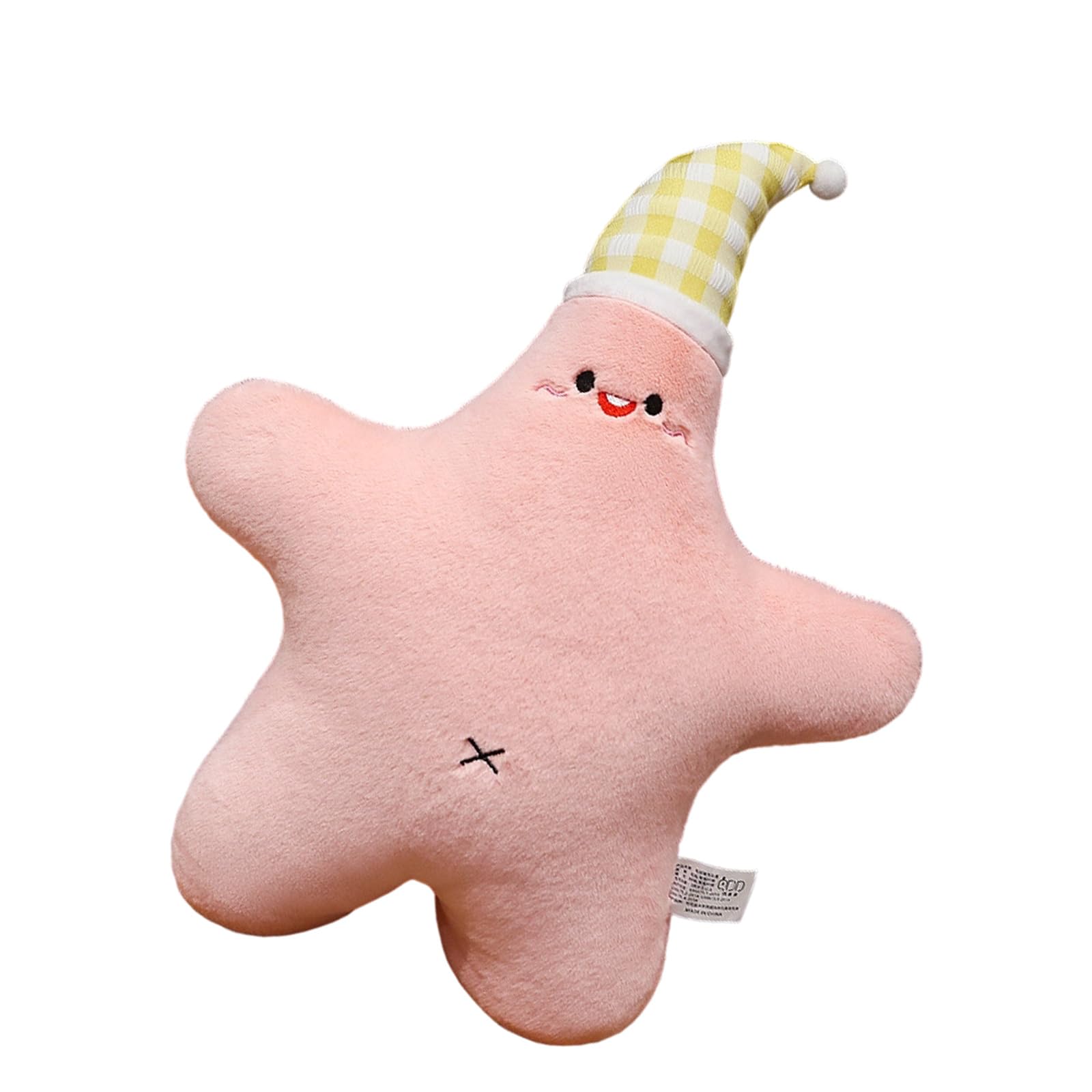 carotoe Smiling Starfishes Pillow for Home Decoration Comfort with Soft PP Cotton Filling Safe Materials for Relaxation Pillow
