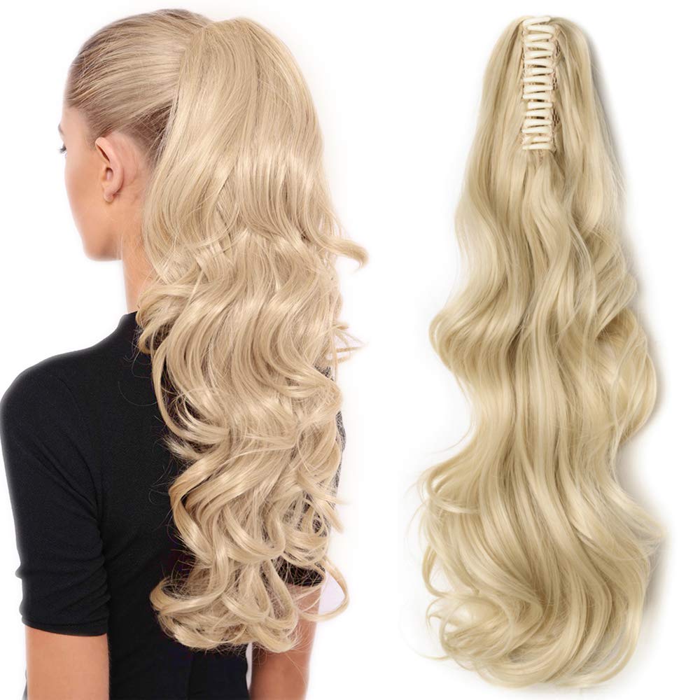 32"(81cm) SEGO Coleta Postiza Larga Pelo Sintético Se Ve Natural [Castaño Oscuro] Extensiones de Cabello Clip Cola Lisa Ponytail Extension (140g) — view 69