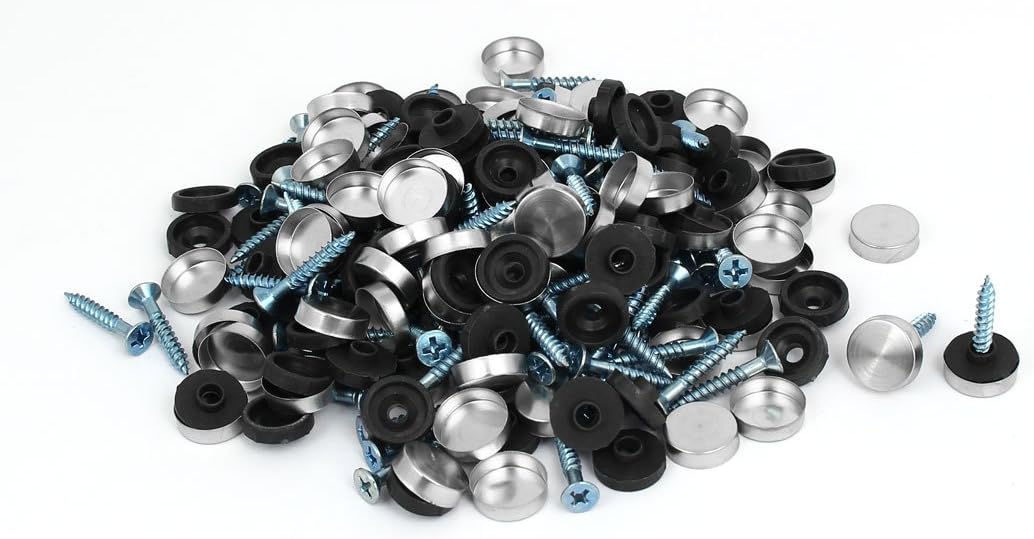 Furniture Table Quality Parts 304 Stainless Steel Cap Nails Mirror Screws 14mm Dia 64PCS Model:93as250qo488