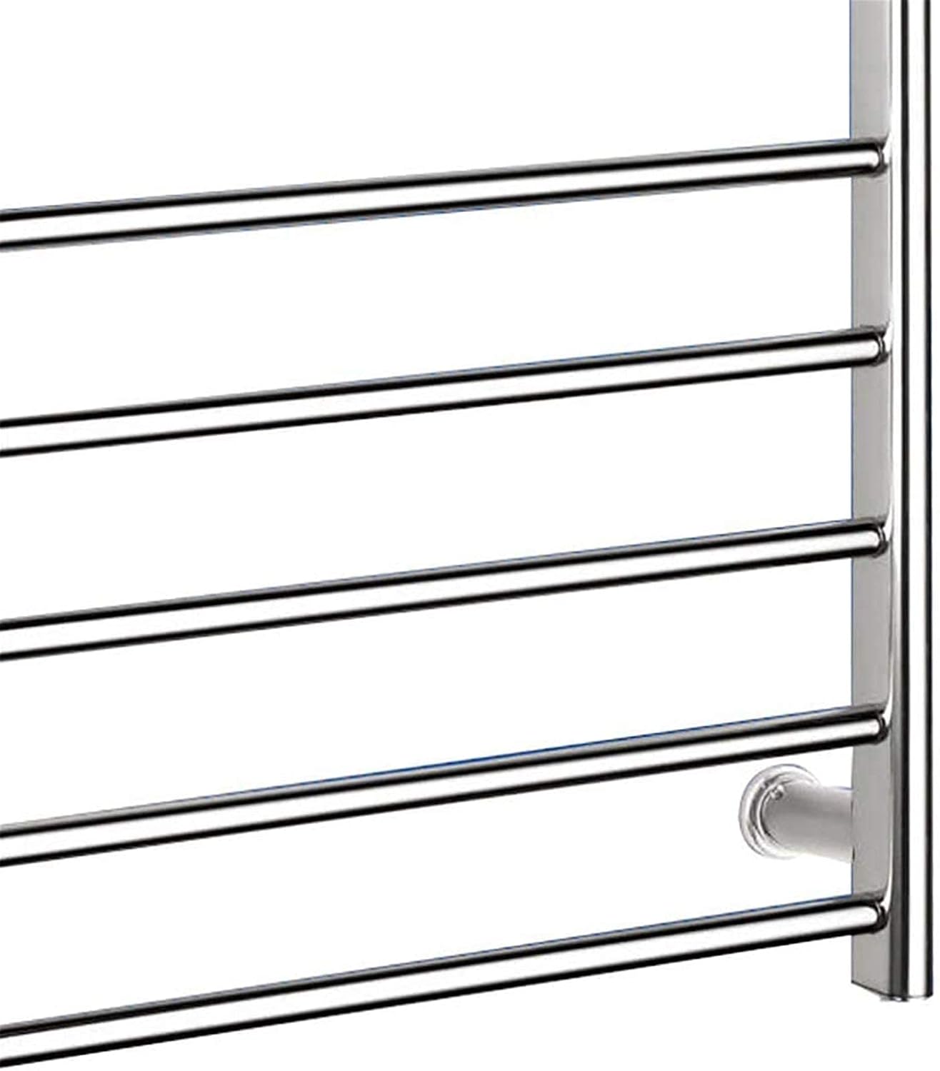 Heated Towel Rail Rails Electric Towel Warmer, Towel Warmer for Bathroom Plugin/Hardwired 304 Stainless Steel 5+5 Heated Bars Towel Drying Rack Heated 135 Watt (Hardwiring)