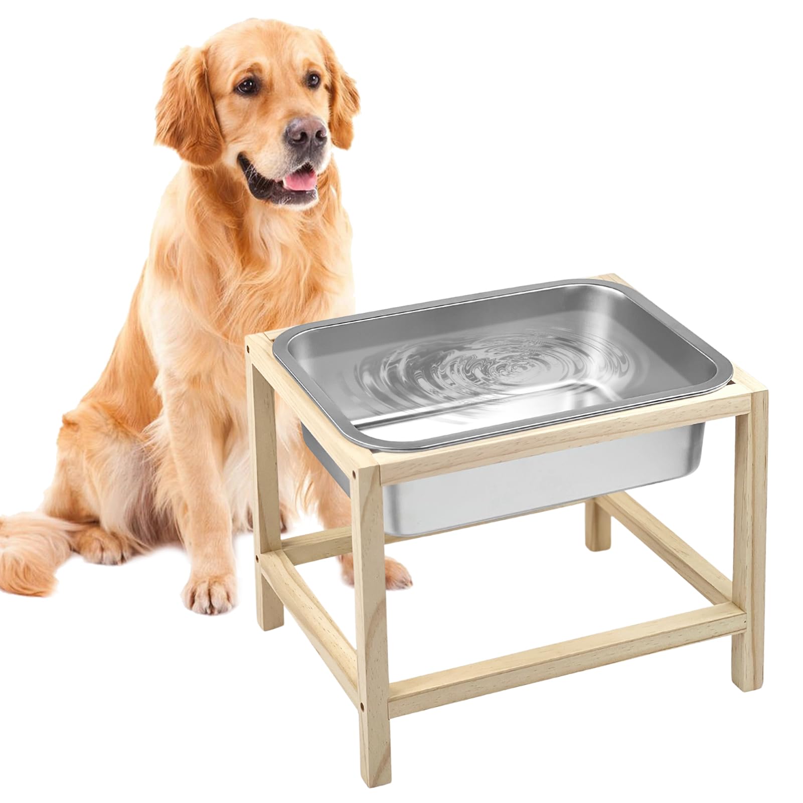 Pet Supplies : YEXEXINM 2 Gallons Elevated Dog Water Bowl, Raised Dog  Feeding Station, Durable Stainless Steel Bowl with Stand for Large Breeds,  Indoor/Outdoor Use, Neck & Joint Strain Relief : Amazon.com