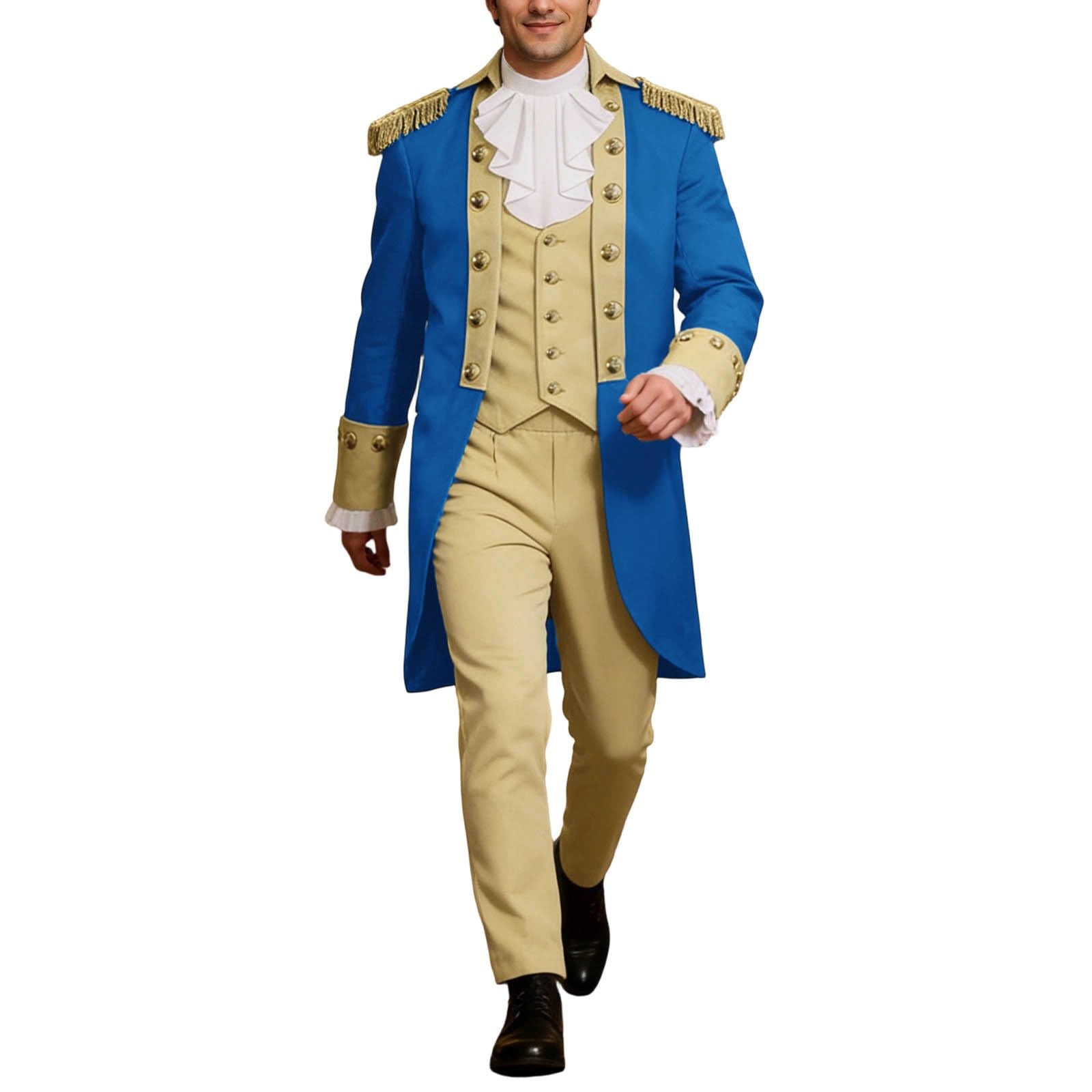 Abbigliamento medievale da uomo Frack Medievale Retro Giacca Cortile Ricamo Cappotto Gothic Vikings Abbigliamento Alexander Hamilton Costume Cosplay