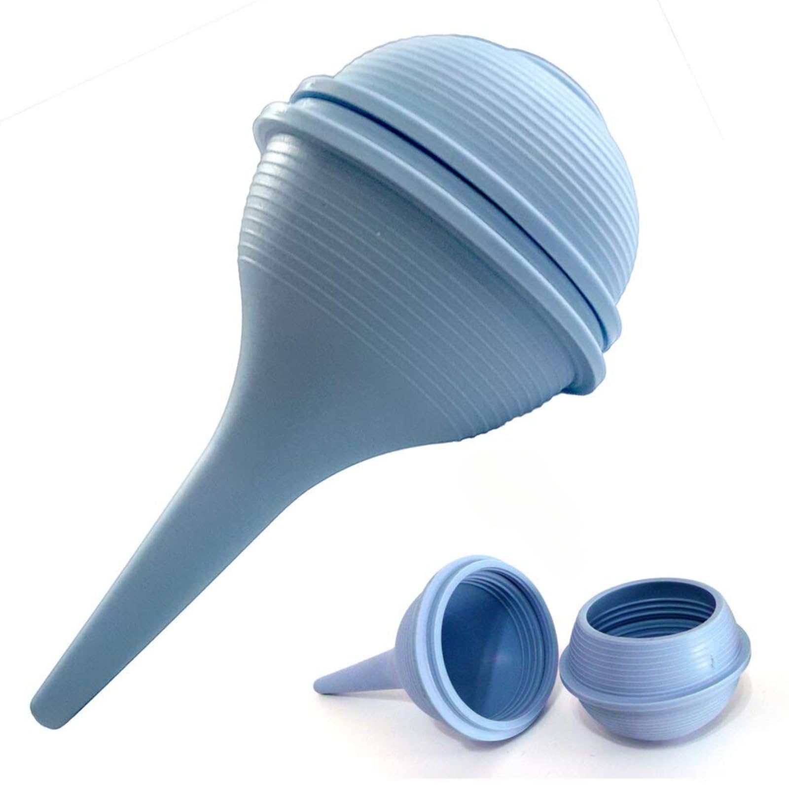 U'Best Baby Nasal Aspirator 2 oz / 59 ml Reusable TPR Bulb Syringe Split-Design Snot Extractor Suction Washable Nose Cleaner for Newborn Infant Toddler Manual Mucus Remover Blue-image-6