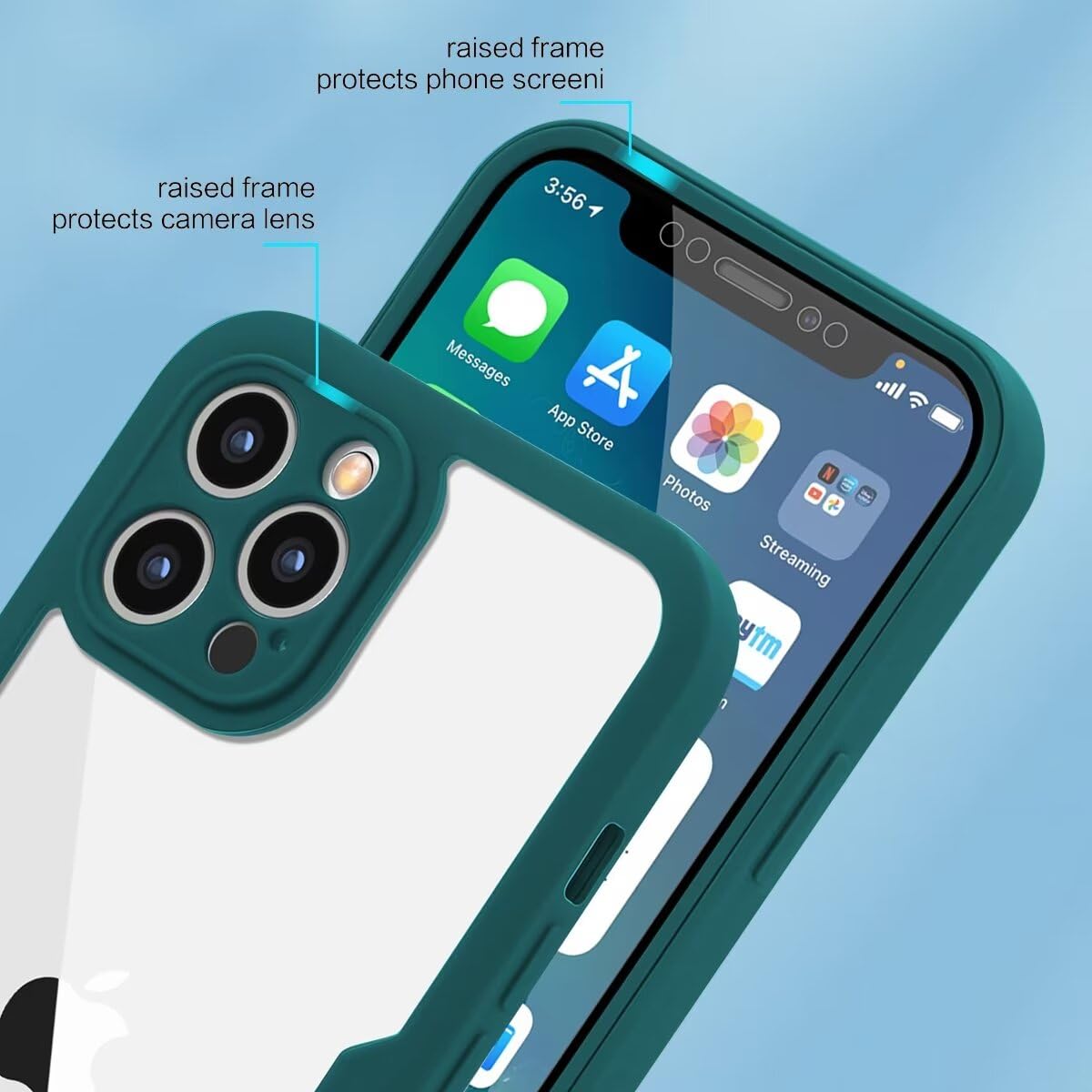 Belzsxy Cover per Oppo A15/A15S/A35, Custodia Antiurto 360 Gradi con Protezione Schermo Integrata Rugged Doppia Faccia Bumper Fronte Retro Full Case,Verde