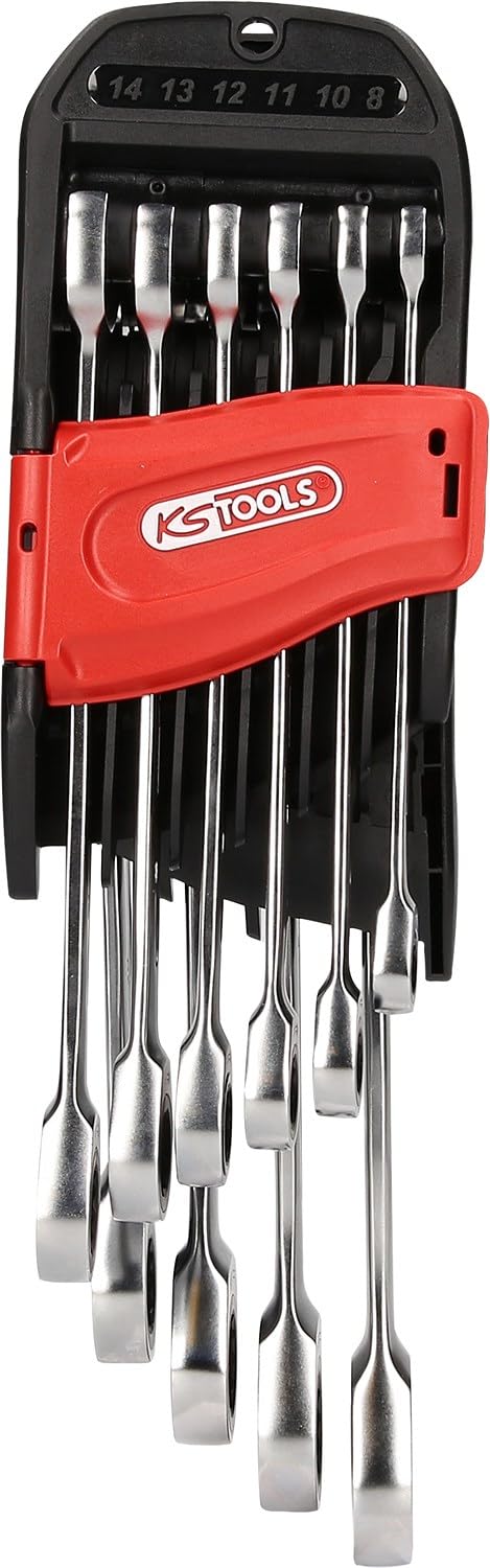 KS Tools Clés mixtes à cliquet GEARPLUS 10 pièces 72 dents 8-19 mm