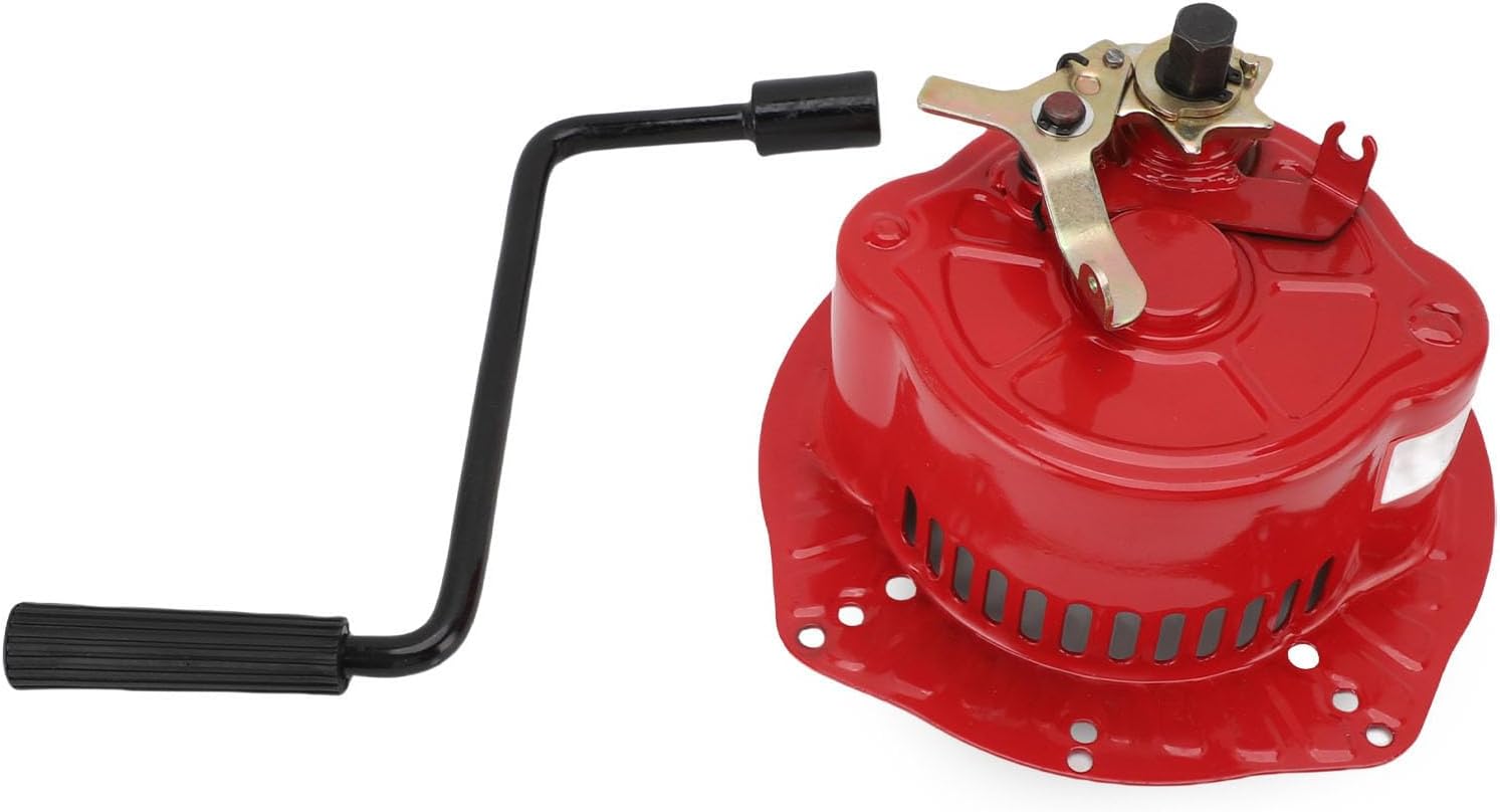 Hand Crank Starter Replacement for 170F 173F 178F 186F 188F 192F 195F Starter Assembly for Vertical Air Cooled Engine