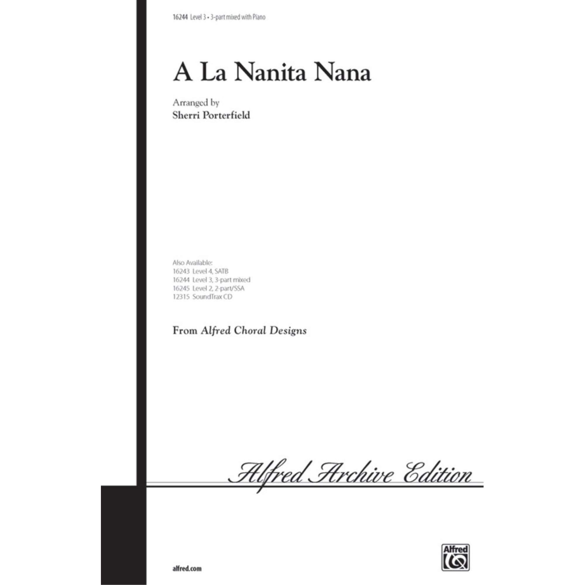A La Nanita Nana - Arr. Sherri Porterfield