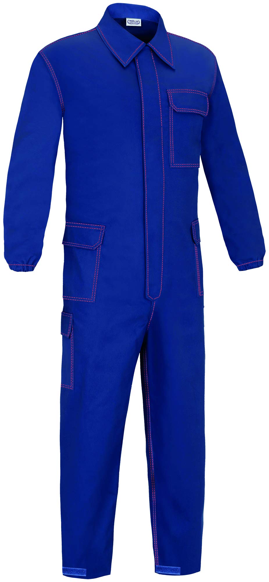 Vesin buzo con cremallera , ignífugo, antiestático, soldadura y arco eléctrico, color marino. Talla 54