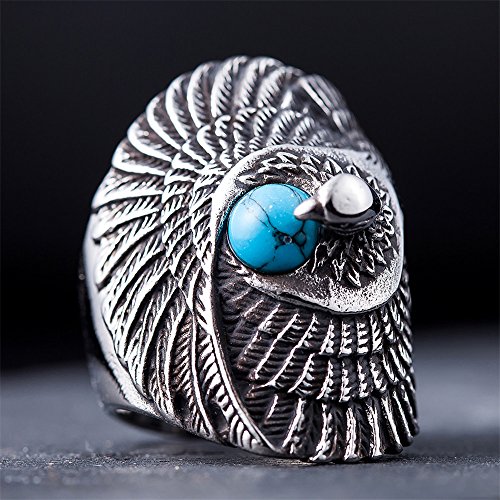 Image of Genuine Stainless Steel Ring for Men Fashion Punk Rock 3D Animal Rings