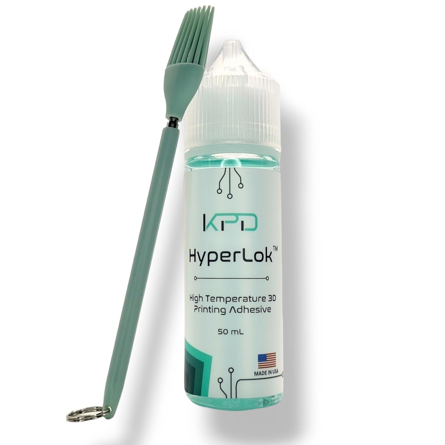 HyperLok 3D Printing Adhesive Glue for PEEK, ULTEM, Nylon, ABS and More
