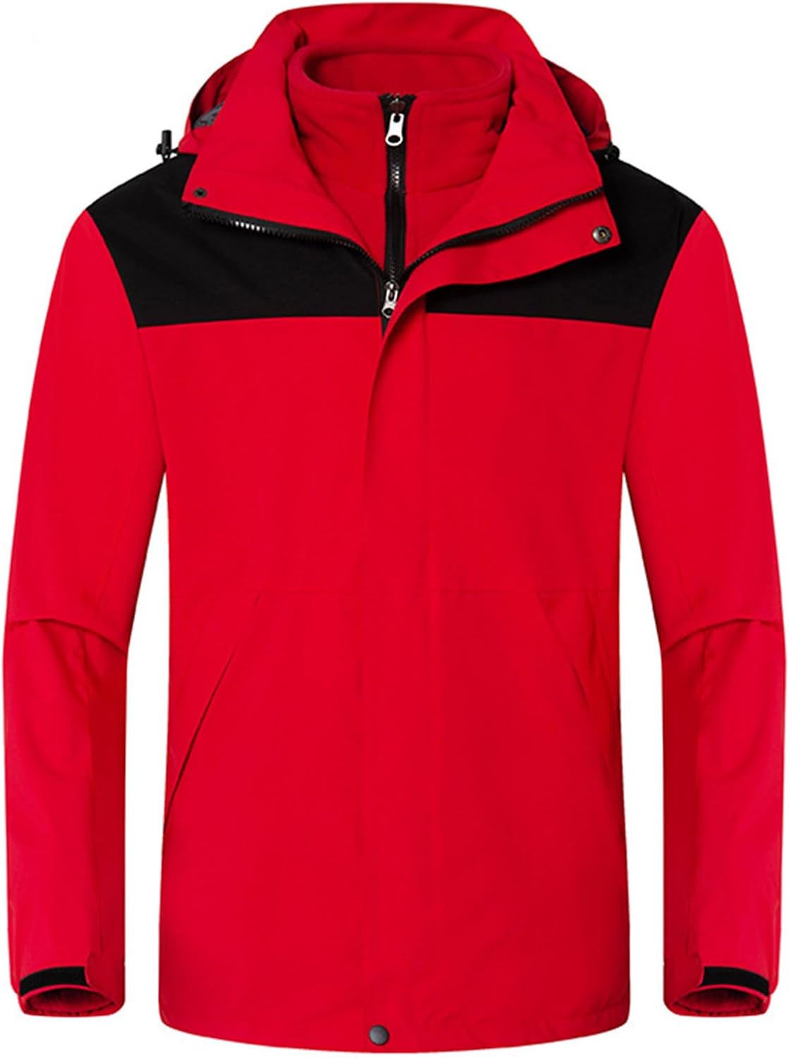 Men's Waterproof 3 in 1 Ski Jacket Winter Snow Warm Coats Outdoor Windproof Rain Jackets Snowboarding Jackets