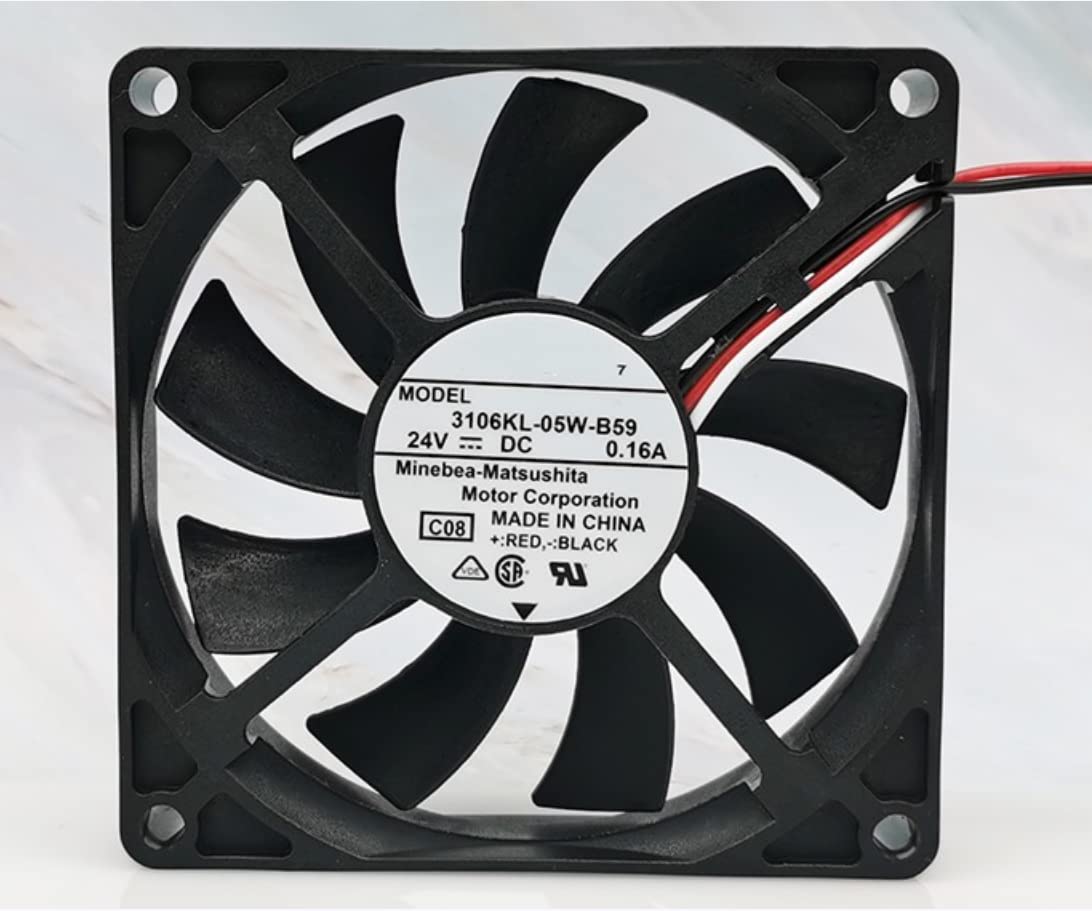 NMB Ventola 80mm 80x80x25 3110KL-05W-B59 Raffreddamento 24 V 8 Cm 3 Cavi ( /-/s) 0.15A - Foto 9