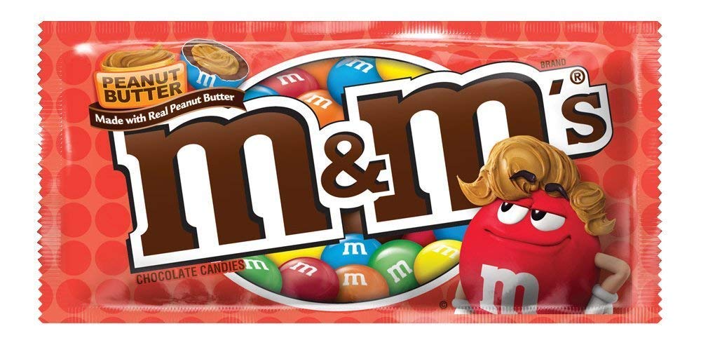 M&M Chocolat au beurre d'arachide 46,2 g (lot de 24) bonbons et bonbons américains