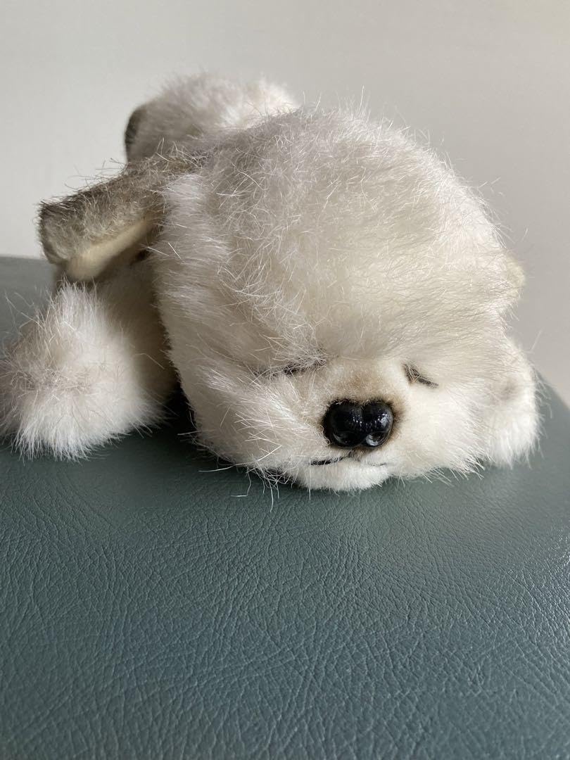 Amazon.co.jp: ＃白くてかわいい リーベ社 レトロぬいぐるみ犬 : おもちゃ