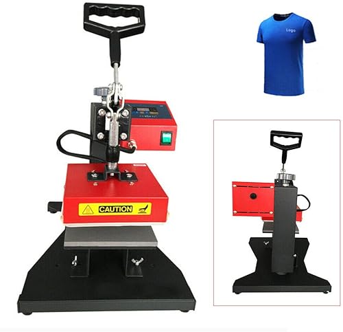 Miniatura 3 de Impresión de camiseta de sublimación de transferencia digital de 450 W, pantalla LCD, rotación de 360 grados, máquina de transferencia de calor,