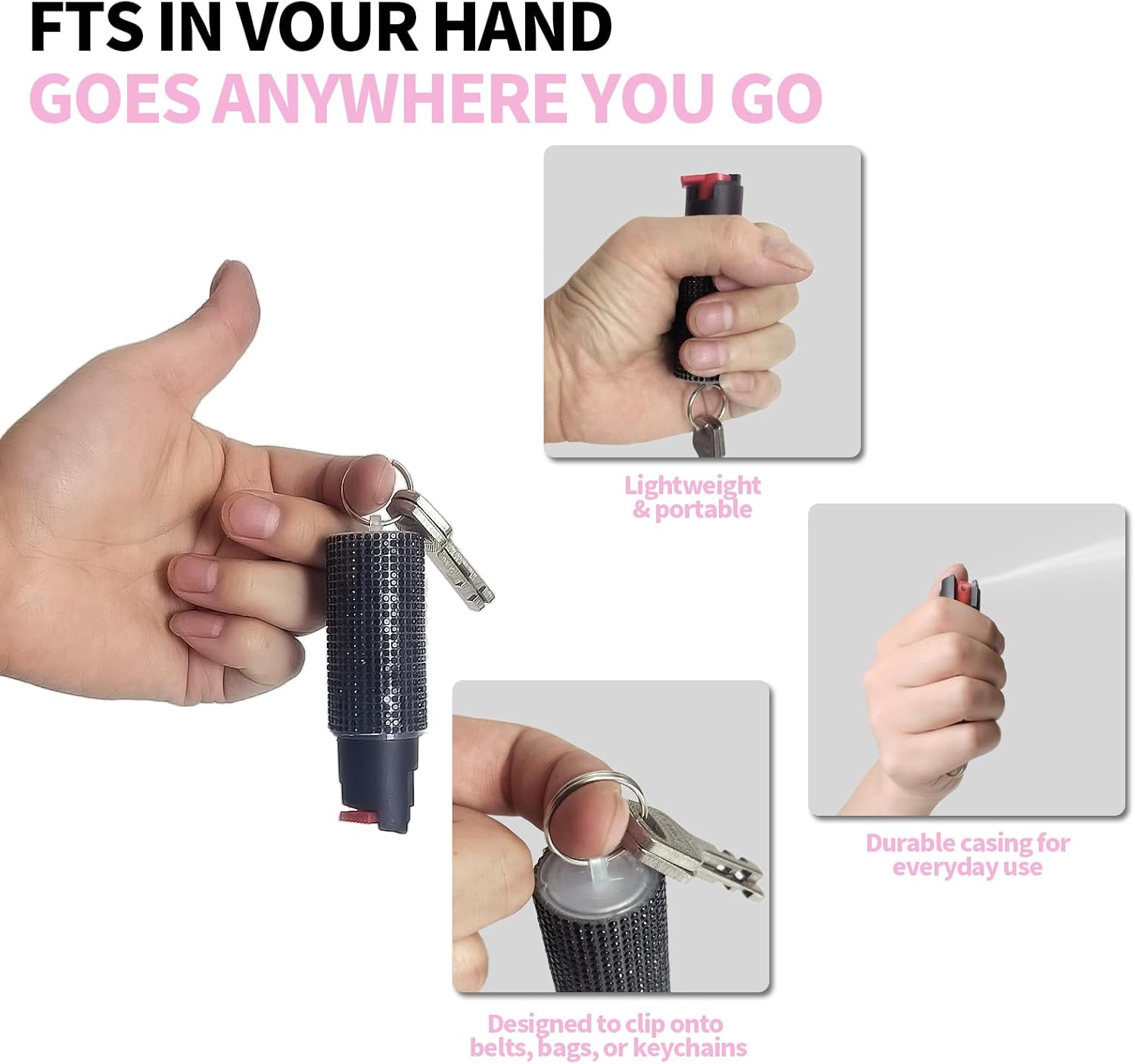 Wristlet Keychain Set with Wallet Card Holder, Bottle Opener, Car Keychain Accessories for Women (White) - Image 6