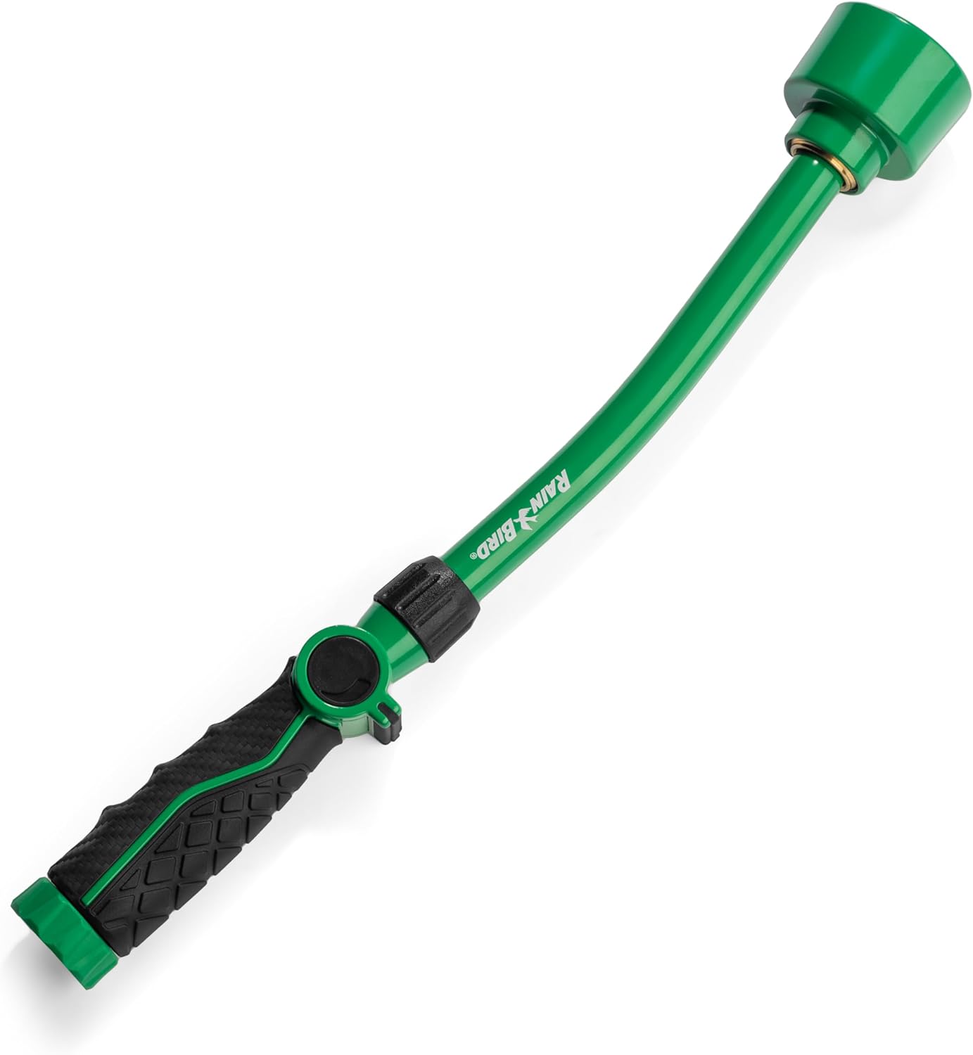 Rain Bird TCNZLWAND16 16" Watering Wand Garden Hose Nozzle, Thumb Control, Carbon Fiber Texture, Shower Spray Pattern
