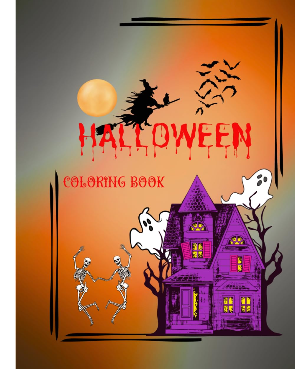 Halloween colouring book