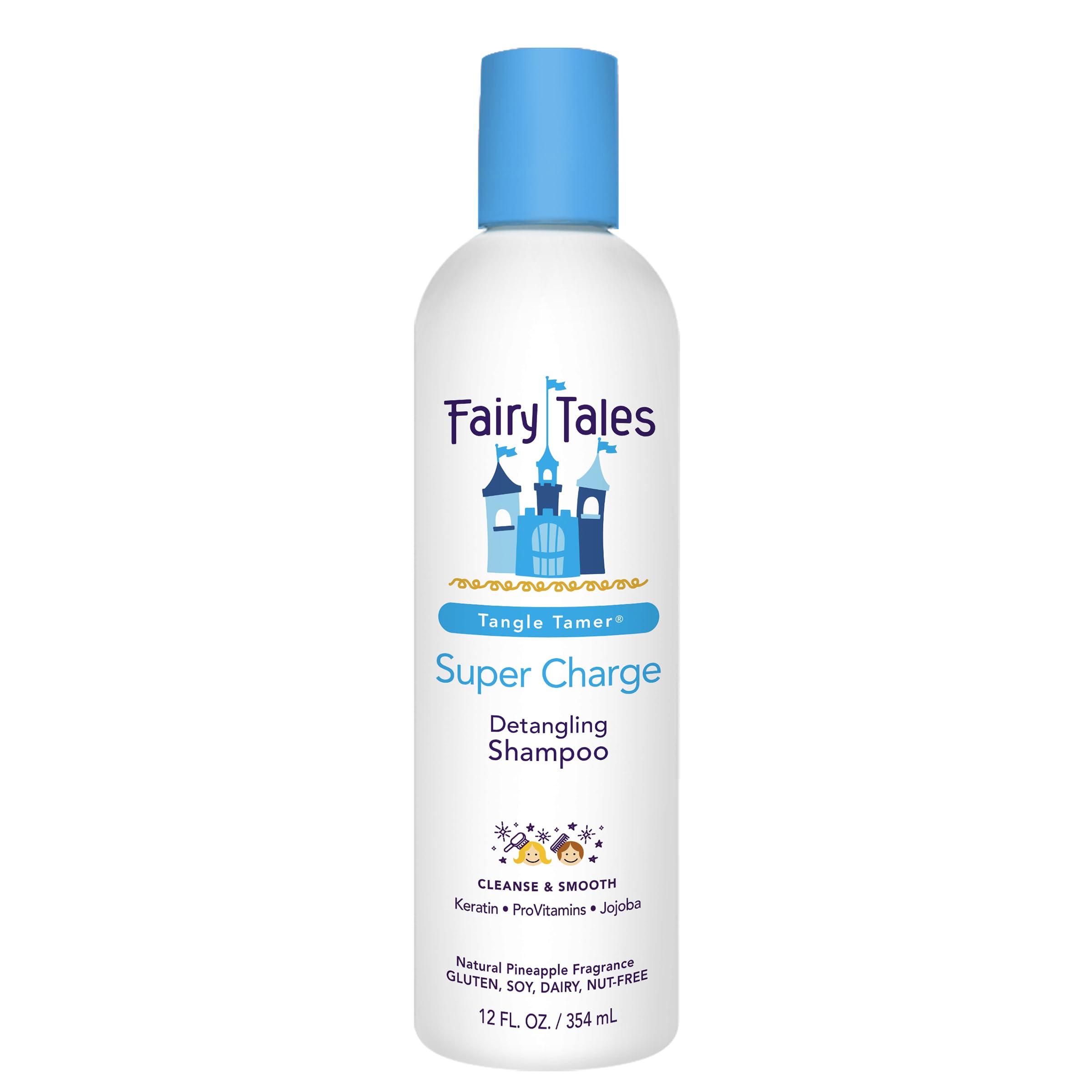 Fairy Tales Tangle Tamer Detangling Shampoo for Kids - Ultra Moisturizing and Anti Frizz Protection - Paraben Free, Sulfate Free - 12 Oz