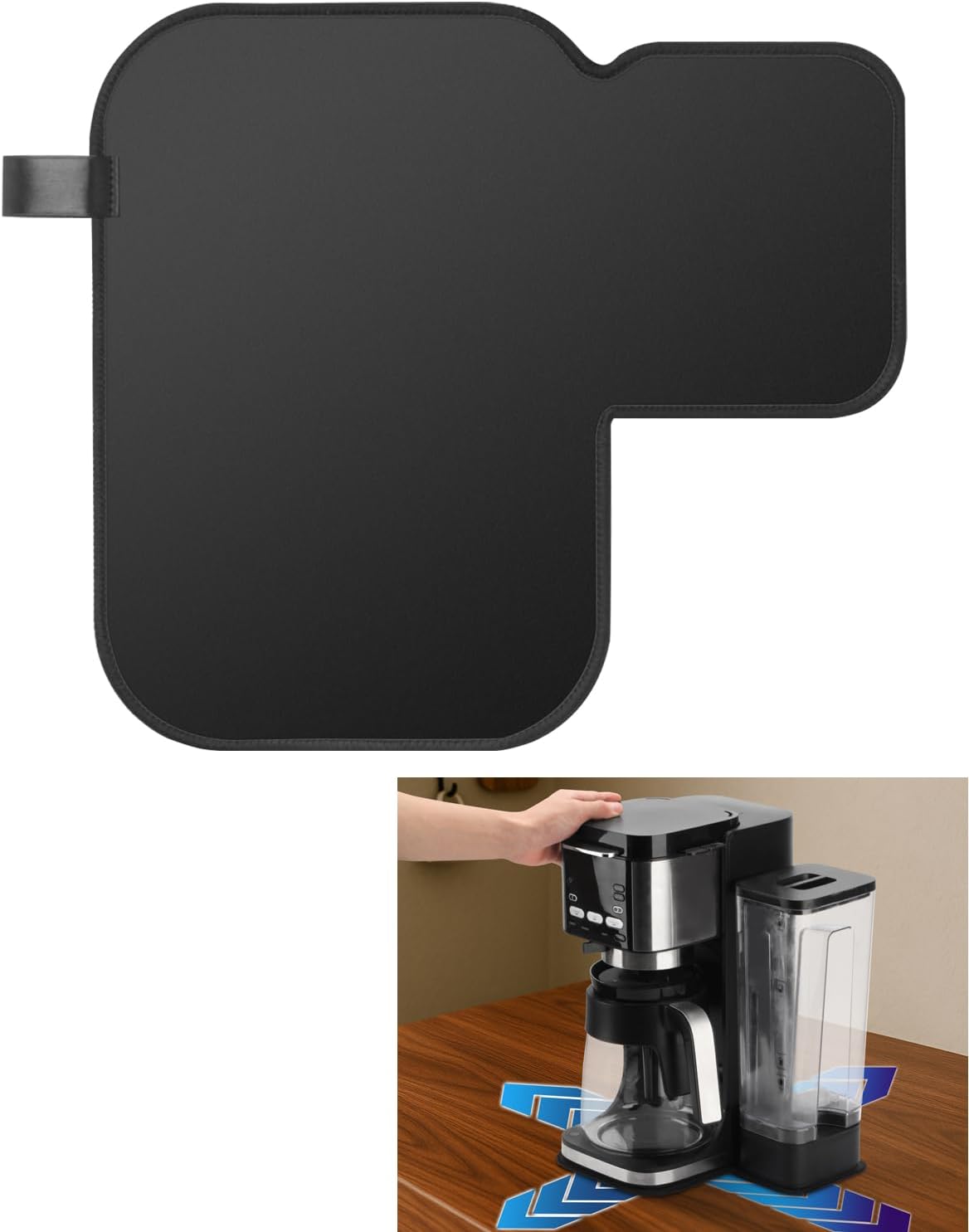 Tiga Sliding Pad for Ninja CFP101 DualBrew Coffee Maker – Anti-Slip Glide Mat with Hanging Strap – Scratch-Free Movement for Countertop, Dual-Sided Design, Perfect Fit Accessory Tiga Sliding Pad for Ninja CFP101 DualBrew Coffee Maker – Anti-Slip Glide Mat with Hanging Strap – Scratch-Free Movement for Countertop, Dual-Sided Design, Perfect Fit Accessory