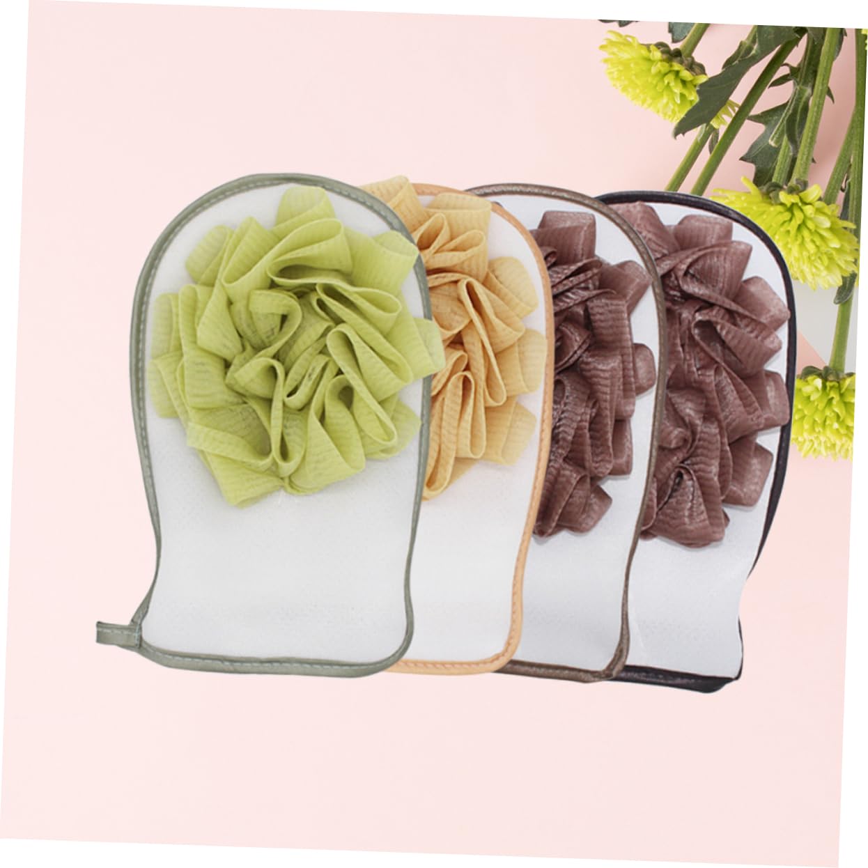 FRCOLOR 9stücke Exfoliating Mitts Doppelseitige Peelinghandschuhe Für Sanftes Körperpeeling Für Hautschonender Hautschrubber in Zufälligen Farben