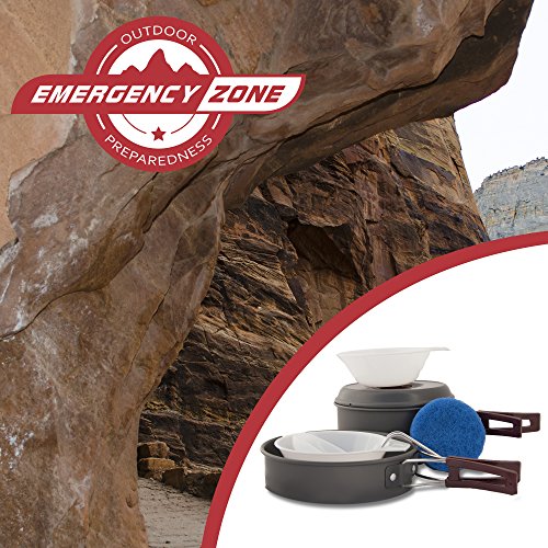 Emergency Zone Lightweight Anodized Aluminum Outdoor Mess Kit #TOP5