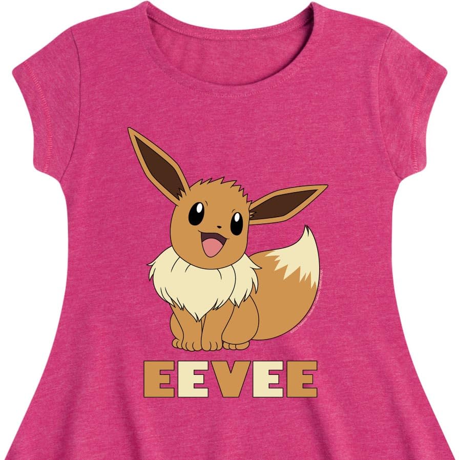 HYBRID APPAREL - Pokémon - Eevee - Youth Girls Fit and Flare Dress2