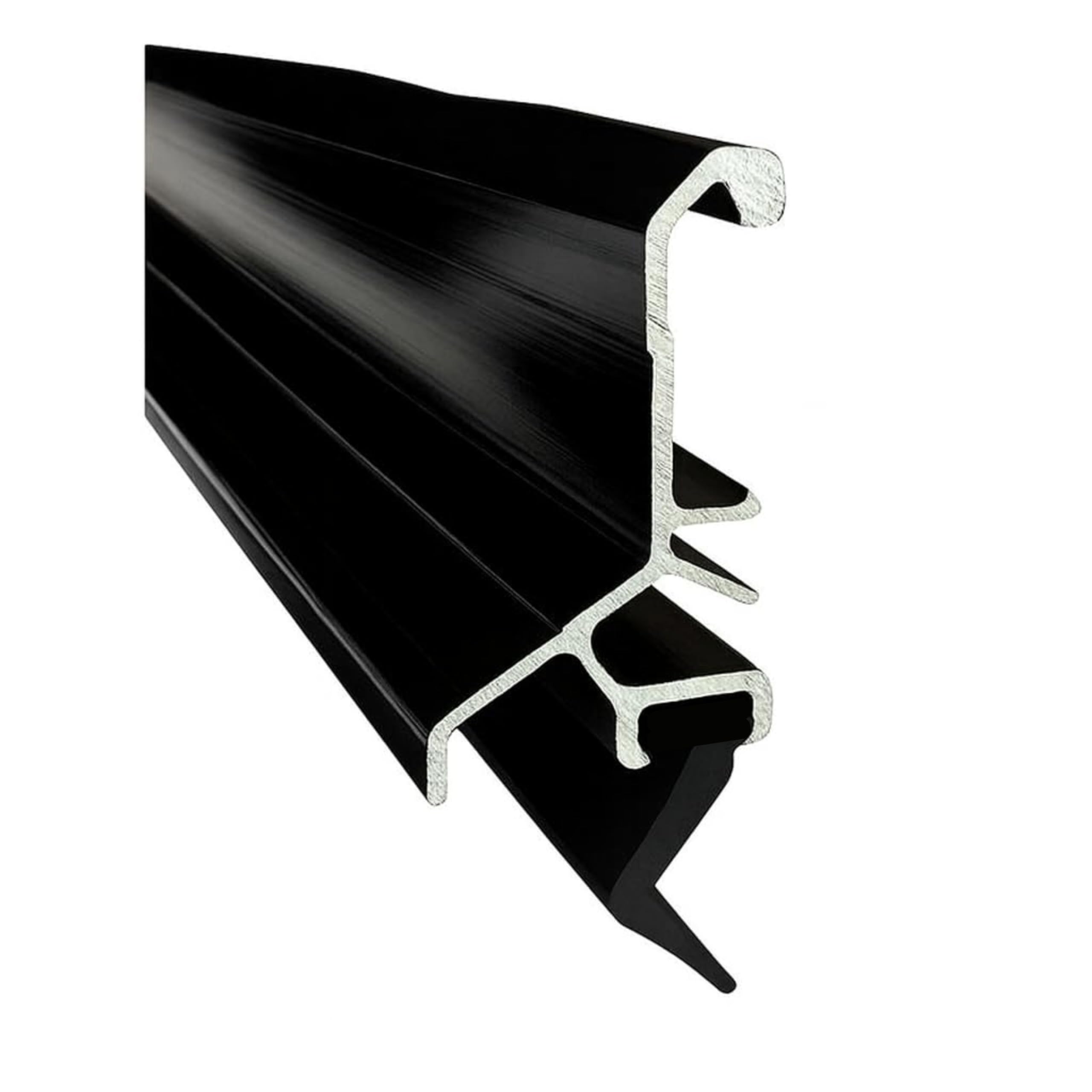 Exitex Exeplex Rain Deflector 914mm 36" Concealed Fix – Aluminium Door Draught Excluder and Weather Bar with Fixings Included (Black)