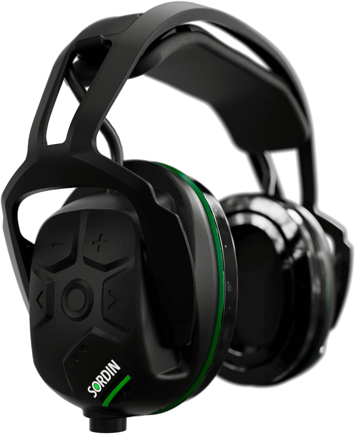 SordinSharp Active Ear Defenders - Electronic Ear Defenders with Bluetooth - EN 352 - SNR: 29 dB - Green - One Size