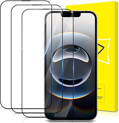 GiiYoon-3 PACK Screen Protector for iPhone 16e Tempered Glass [HD Full Coverage] [Easy Installation] [Scratch Resistant] [9H Hardness] Protective Film