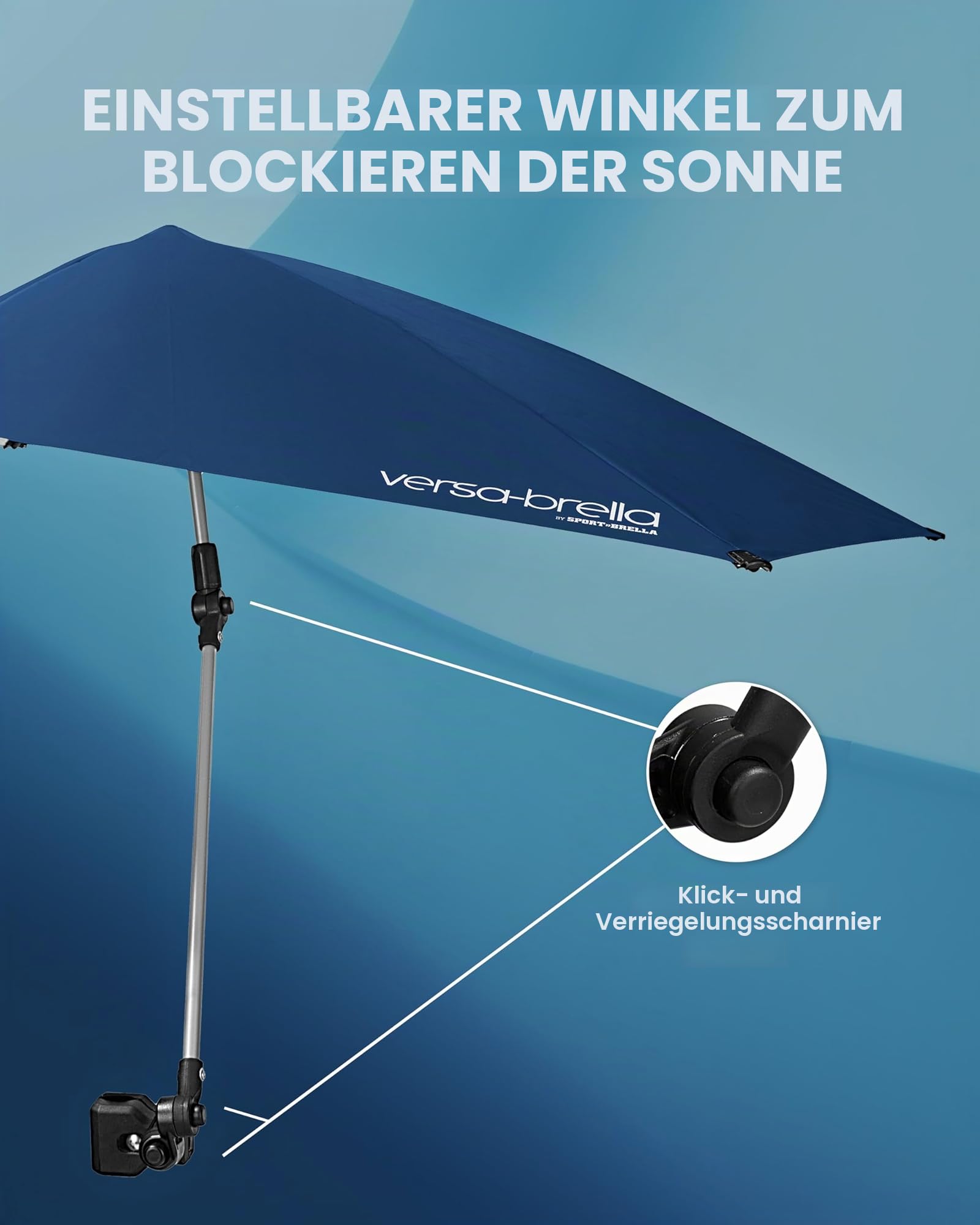 Sport-Brella Versa-Brella Sonnenschirm UPF 50+ Sonnenschutz 96cm x 100cm