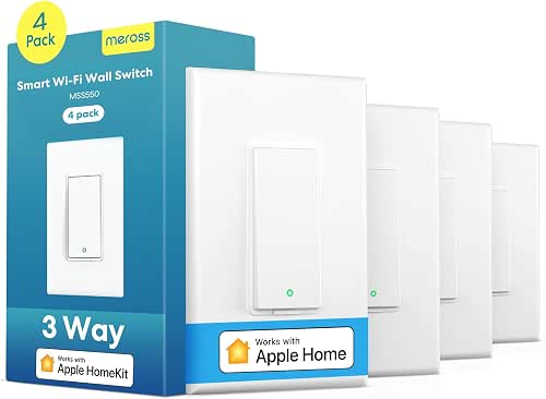 meross 4 Pack 3 Way Smart Switch Smart Light Switch