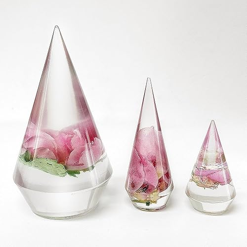 Miniatura 3 de RESINWORLD Juego de moldes de cono de resina de 5.5 pulgadas, 4 pulgadas, 2.8 pulgadas para soporte de pulsera, molde de soporte de anillo grande