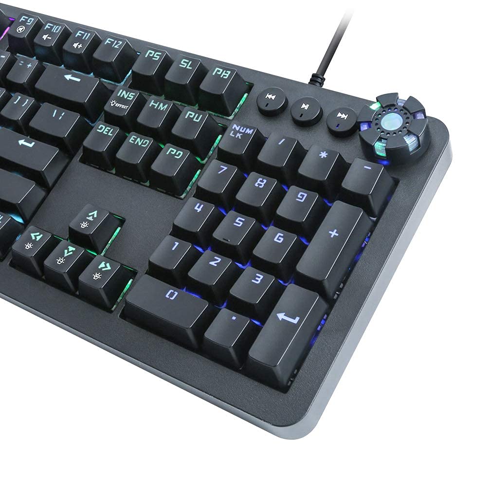 Amazon | メカニカルゲーミングキーボード 108キー付き RGB バック