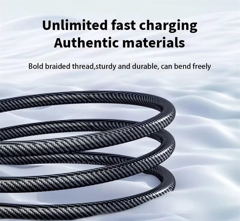 Image of DIONA 100W Type C to Type C Cable with LED Display with 5A Max Output, Fast Data Sync, 1.2M Length, Tangle Resistance Compatible With Mobile,Laptop,Tablets&Macbook,Rapid Data Transmission(Black)