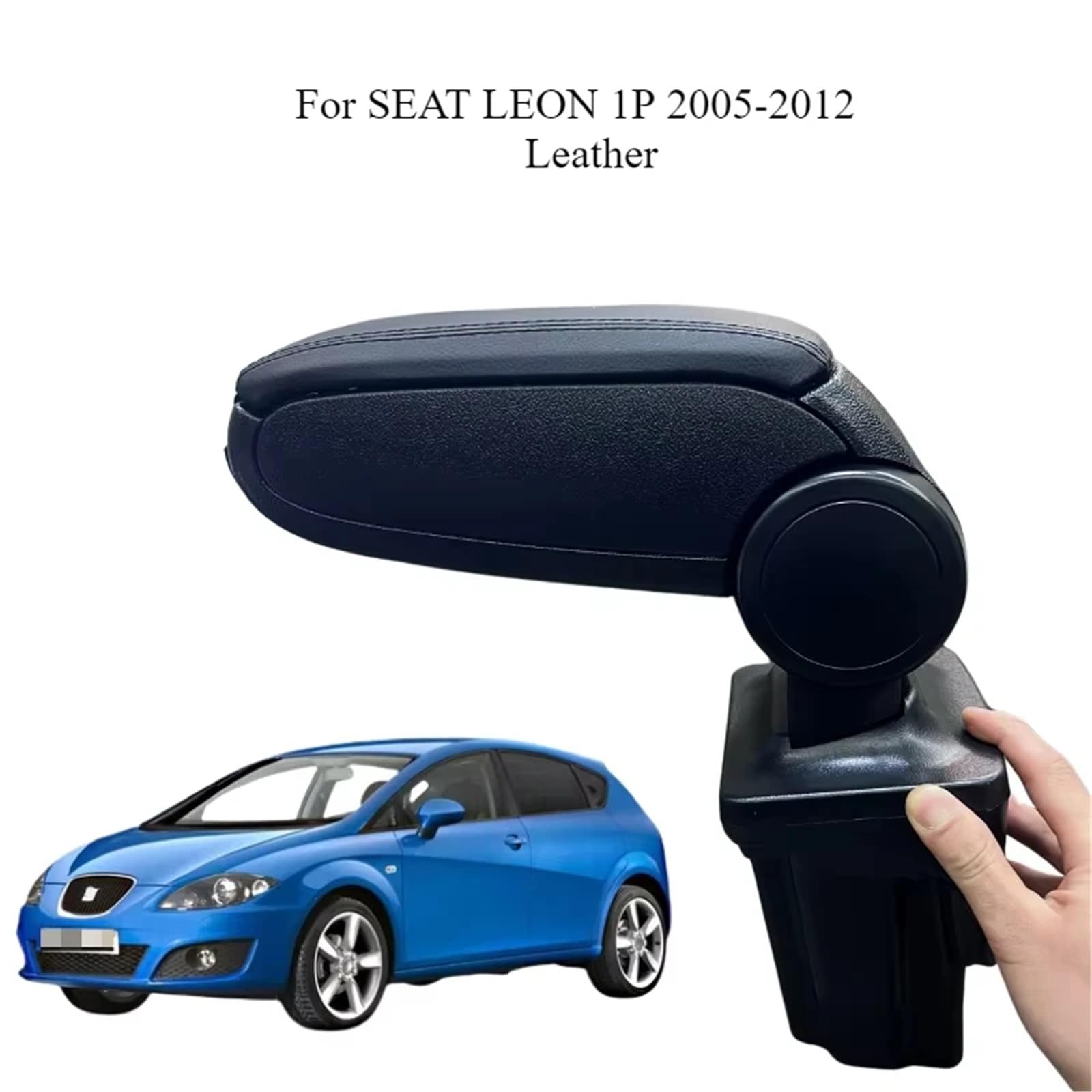 pokrowiec na podłokietnik Ochrona Podłokietnika Pasuje do SEAT-a Pasuje do LEON 1P 2005-2012 Pasuje do schowka w konsoli środkowej Akcesoria samochodowe
