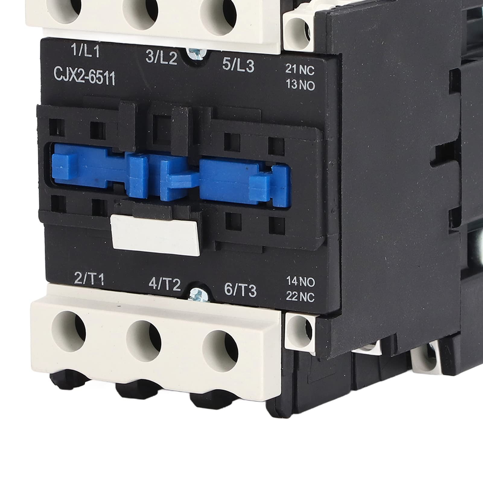 Contattore CA da 65 A con bobina da 110 V CA 50 Hz e guscio ignifugo - Contatti principali 3NO e ausiliari 1NO 1NC - per controllo motore, alimentazione e indicatori.
