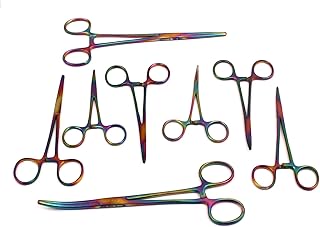 LAJA IMPORTS Multi Color Rainbow Ultimate Hemostat Set 8pc