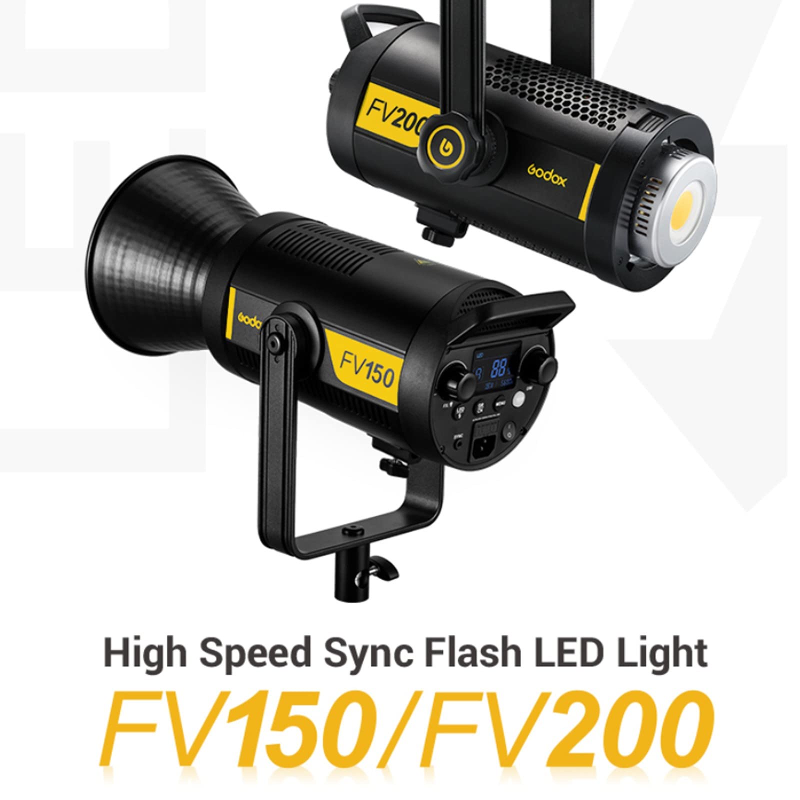 Amazon.com : Godox FV200 200W Flash LED Video Light, 1/8000 HSS 