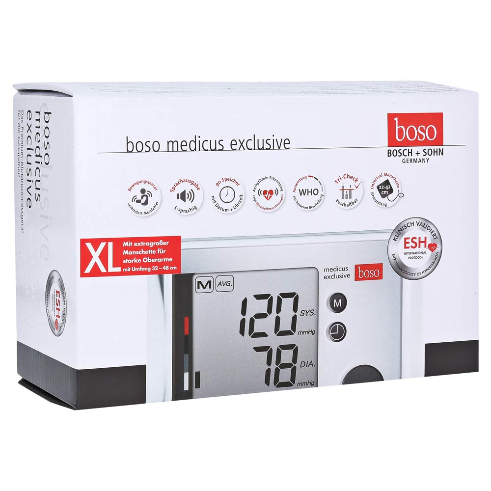 boso Blutdruckmessgerät Sprachausgabe XL-Manschette CA02