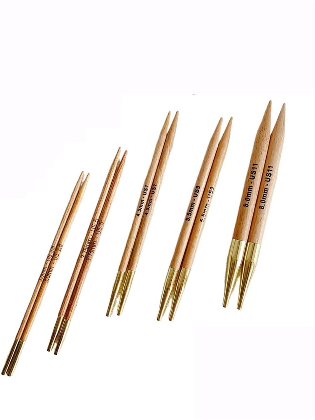 Knitting Needles 1 Piece Interchangeable Circular Knitting Needle Wooden Needles(6.0mm)