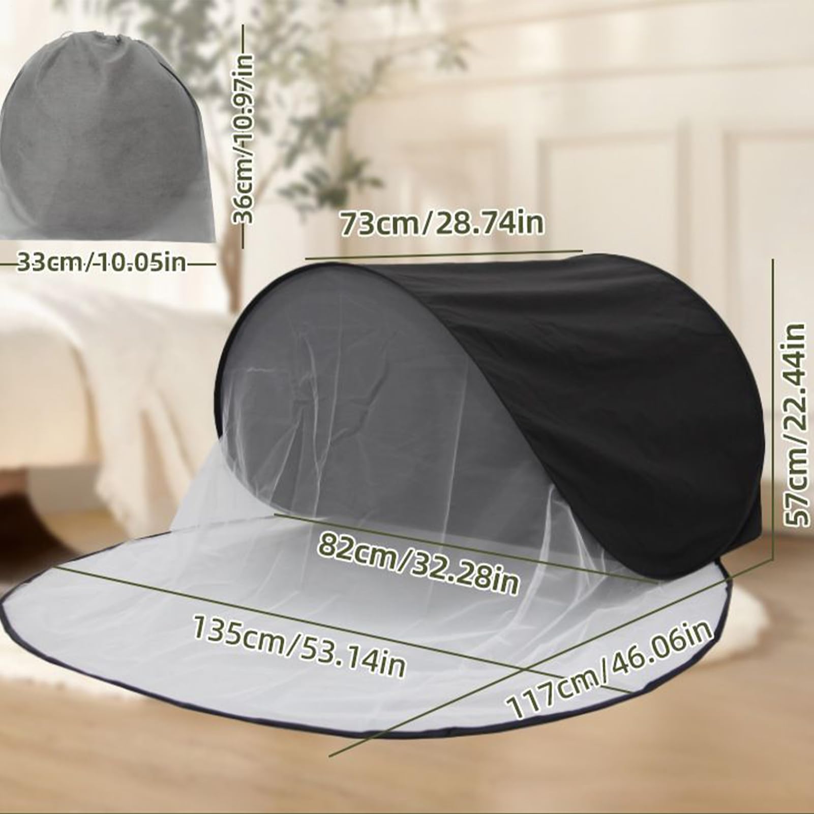 Coso de la cabeza para la cama, carpa de cabeza para dormir,Cuerpo de cabeza de bloqueo de luz - Capucha portátil, ayuda de descanso plegable, escudo de luz antes de acostarse para viajar durante el d
