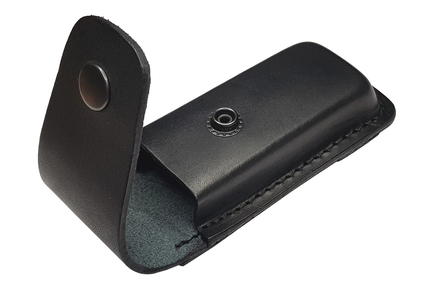 VlaMiTex Fodero per Coltello Tascabile Coltelli Pieghevole Supporto per Multitool Attrenzzi in Pelle Nero (10,5 x 3,5 x 1,5 cm - M24)