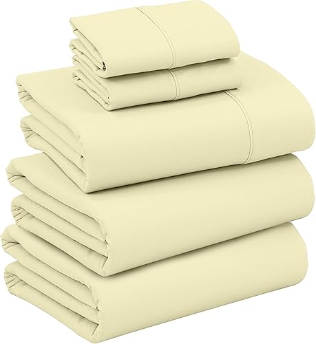 Miniatura 8 de RUVANTI Juego de sábanas de microfibra Split King, lujosas y sedosas, transpirables, acogedoras y cómodas, bolsillo profundo de 15 pulgadas (para